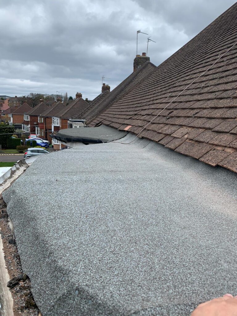 Repairs to a flat roof in hansworth birmingham