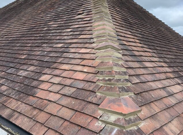 replacing broken ridge tiles in worcester