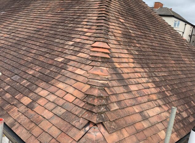 replacing broken ridge tiles in worcester