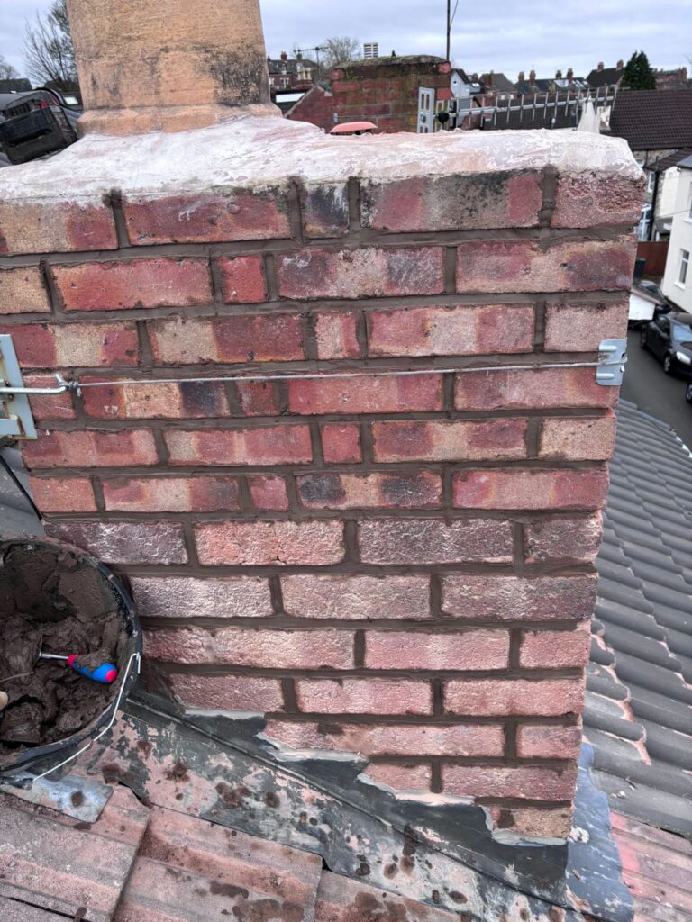 Chimney repointing in Kidderminster