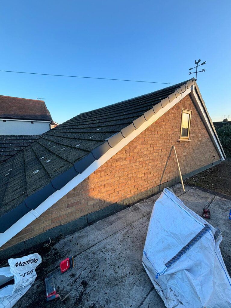 Dry verge cap installation in Worcester