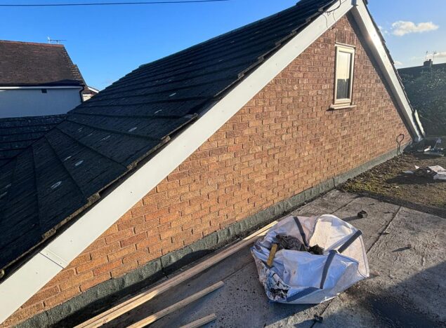 Dry verge cap installation in Worcester