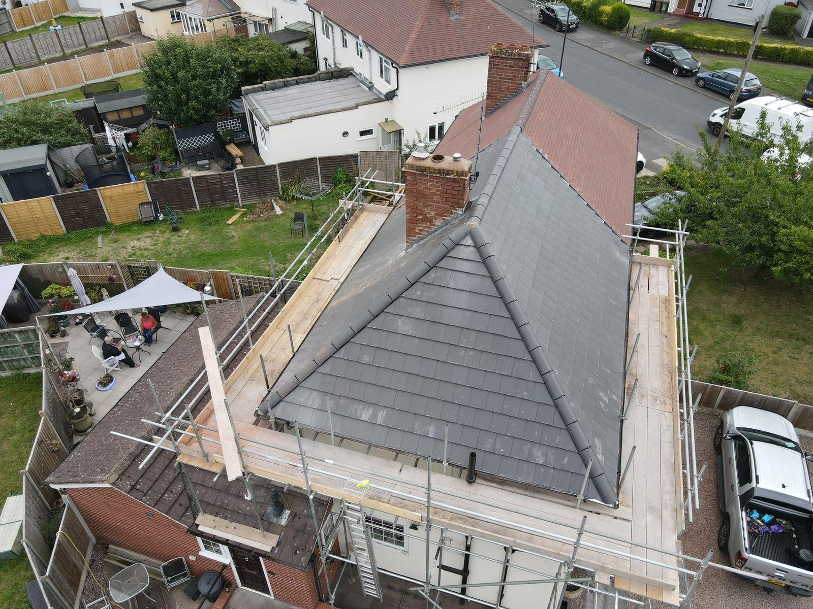 new roof installation in droitwich